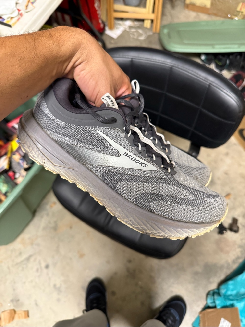 Brooks Revel 7 Primer/Blackened Pearl Men Size 8.5 Used